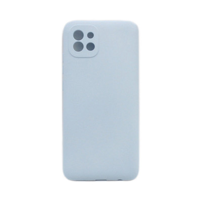 Чехол накладка Silicone Case Samsung A03 голубой оптом по низким ценам!