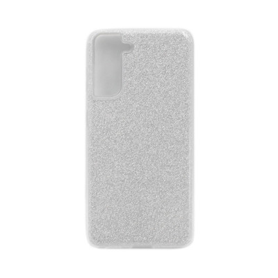 Чехол накладка Блеск Samsung S21 серый оптом по низким ценам!
