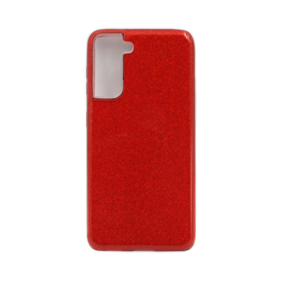 Чехол накладка Блеск Samsung S21 красный оптом по низким ценам!