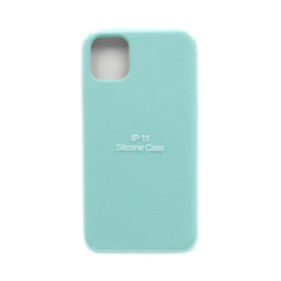 Чехол накладка Silicone Case (без лого) iPhone 11 бирюзовый оптом по низким ценам!