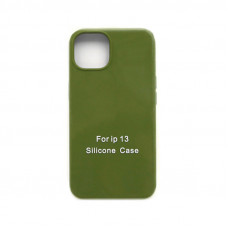 Чехол накладка Silicone Case (без лого) iPhone 13 хаки