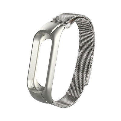 Ремешок металл Mi Band 3/4 серебро оптом по низким ценам!
