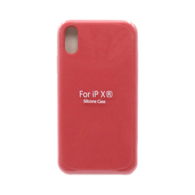 Чехол накладка Silicone Case (без лого) iPhone XR кирпично-красный оптом по низким ценам!