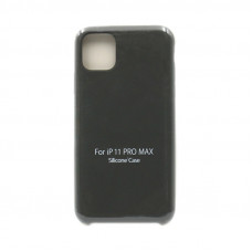 Чехол накладка Silicone Case (без лого) iPhone 11 Pro Max темно-серый