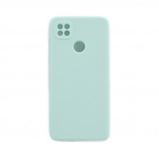 Чехол накладка Xiaomi Redmi 9C матовая с бархатом ментоловый
