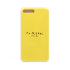 Чехол накладка Silicone Case (без лого) iPhone 7/8 Plus желтый