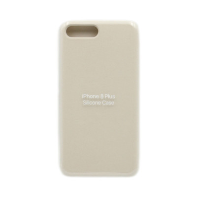 Чехол накладка Silicone Case (без лого) iPhone 7/8 Plus молочный оптом по низким ценам!