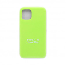 Чехол накладка Silicone Case (без лого) iPhone 11 Pro ярко-зеленый