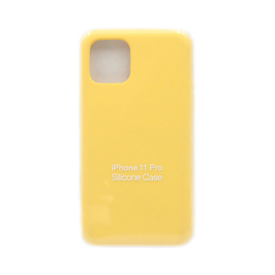 Чехол накладка Silicone Case (без лого) iPhone 11 Pro желтый оптом по низким ценам!