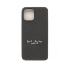Чехол накладка Silicone Case (без лого) iPhone 12 6,7" темно-серый
