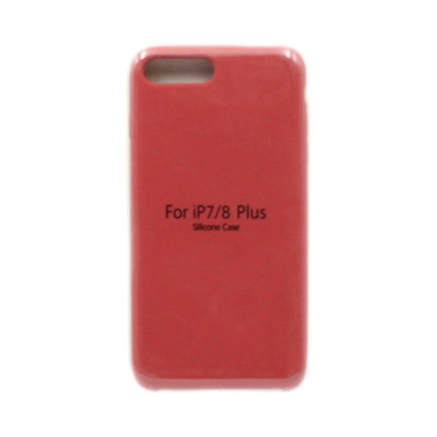 Чехол накладка Silicone Case (без лого) iPhone 7/8 Plus кирпично-красный оптом по низким ценам!