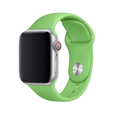 Браслет силикон Apple Watch 42-44mm салатовый оптом по низким ценам!