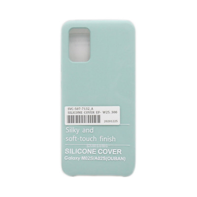 Чехол накладка Silicone Case Samsung A02S бирюзовый оптом по низким ценам!