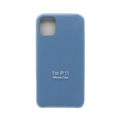 Чехол накладка Silicone Case (без лого) iPhone 11 голубой оптом по низким ценам!