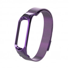 Ремешок металл Mi Band 3/4 светло-фиолетовый