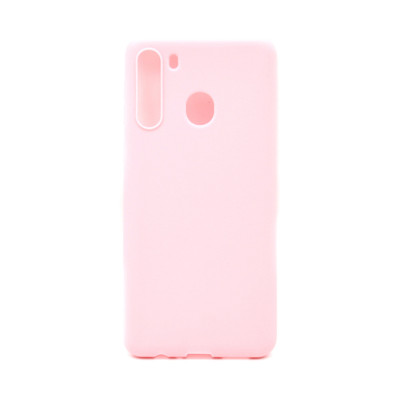Чехол накладка матовый Samsung A21 розовый оптом по низким ценам!