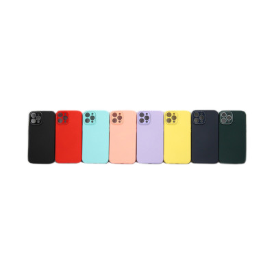 Чехол накладка однотонный с защитой камеры iPhone 12 Pro Max оптом по низким ценам!