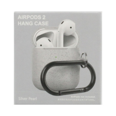 Чехол силикон AirPods 2 с карабином серый оптом по низким ценам!
