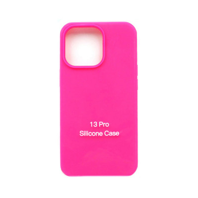 Чехол накладка Silicone Case (без лого) iPhone 13 Pro фуксия оптом по низким ценам!