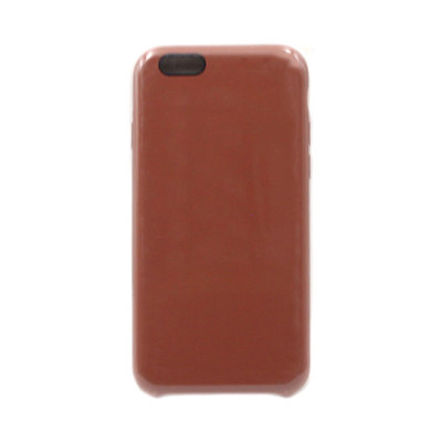 Чехол накладка Silicone Case (без лого) iPhone 6G/6S коричневый оптом по низким ценам!