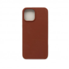 Чехол накладка Silicone Case (без лого) iPhone 12 6,7" коричневый
