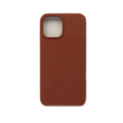 Чехол накладка Silicone Case (без лого) iPhone 12 6,7" коричневый оптом по низким ценам!