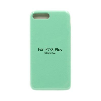 Чехол накладка Silicone Case (без лого) iPhone 7/8 Plus мятно-зеленый оптом по низким ценам!