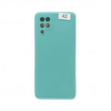 Чехол накладка Soft Touch Samsung A12 4G бирюзовый