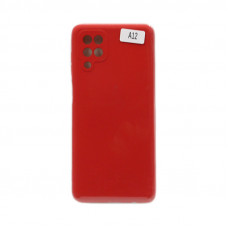 Чехол накладка Soft Touch Samsung A12 4G красный