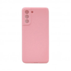 Чехол накладка матовый Samsung S21 FE розовый