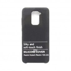 Чехол накладка Silicone Case Xiaomi Redmi Note 9 черный