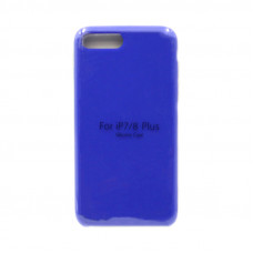 Чехол накладка Silicone Case (без лого) iPhone 7/8 Plus ярко-синий