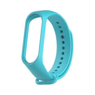 Ремешок силиконовый Mi Band 3/4 бирюзовый оптом по низким ценам!