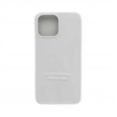 Чехол накладка Silicone Case открытый низ (без лого) iPhone 13 Pro Max белый