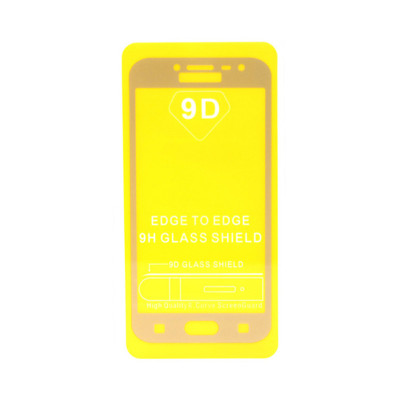Защитное стекло 9D Samsung J2 Pro/2018 золото техпак оптом по низким ценам!
