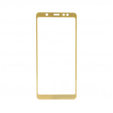 Защитное стекло 5D Samsung A6 Plus золото техпак