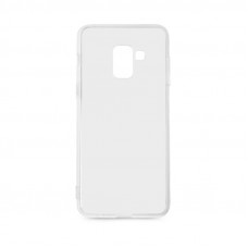 Чехол силикон Samsung A8 2018 прозрачный