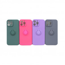 Чехол накладка с кольцом плотный однотонный  iPhone 13 Pro Max