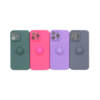 Чехол накладка с кольцом плотный однотонный  iPhone 13 Pro Max оптом по низким ценам!