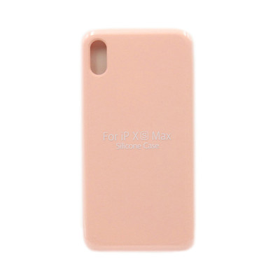Чехол накладка Silicone Case (без лого) iPhone XS Max персиковый оптом по низким ценам!