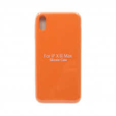 Чехол накладка Silicone Case (без лого) iPhone XS Max оранжевый