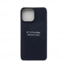 Чехол накладка Silicone Case (без лого) iPhone 13 Pro Max темно-синий
