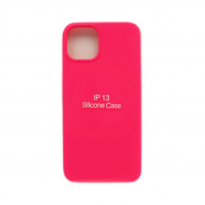 Чехол накладка Silicone Case (без лого) iPhone 13 фуксия