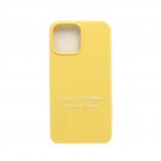 Чехол накладка Silicone Case (без лого) iPhone 13 Pro Max желтый