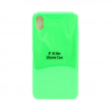 Чехол накладка Silicone Case (без лого) iPhone XS Max ярко-зеленый