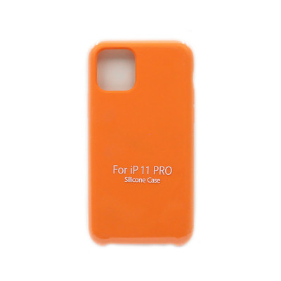 Чехол накладка Silicone Case (без лого) iPhone 11 Pro оранжевый оптом по низким ценам!