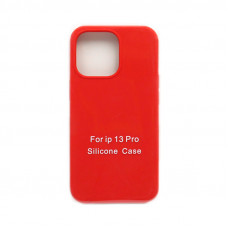 Чехол накладка Silicone Case (без лого) iPhone 13 Pro красный
