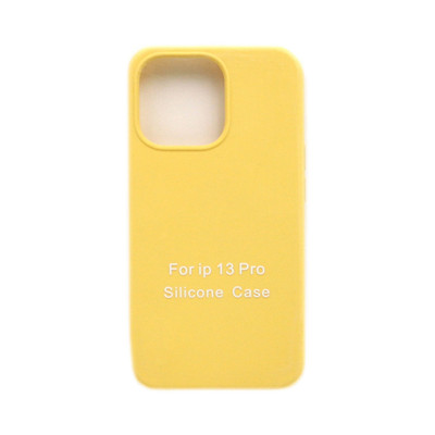 Чехол накладка Silicone Case (без лого) iPhone 13 Pro желтый оптом по низким ценам!
