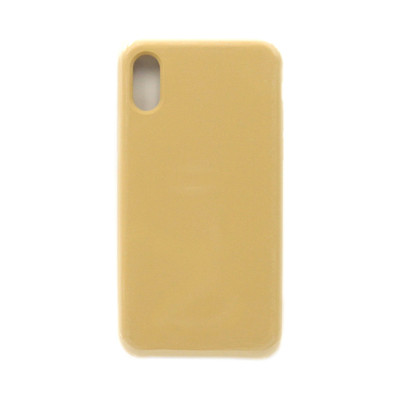 Чехол накладка Silicone Case (без лого) iPhone X/XS золото оптом по низким ценам!