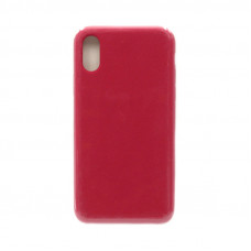 Чехол накладка Silicone Case (без лого) iPhone X/XS малина